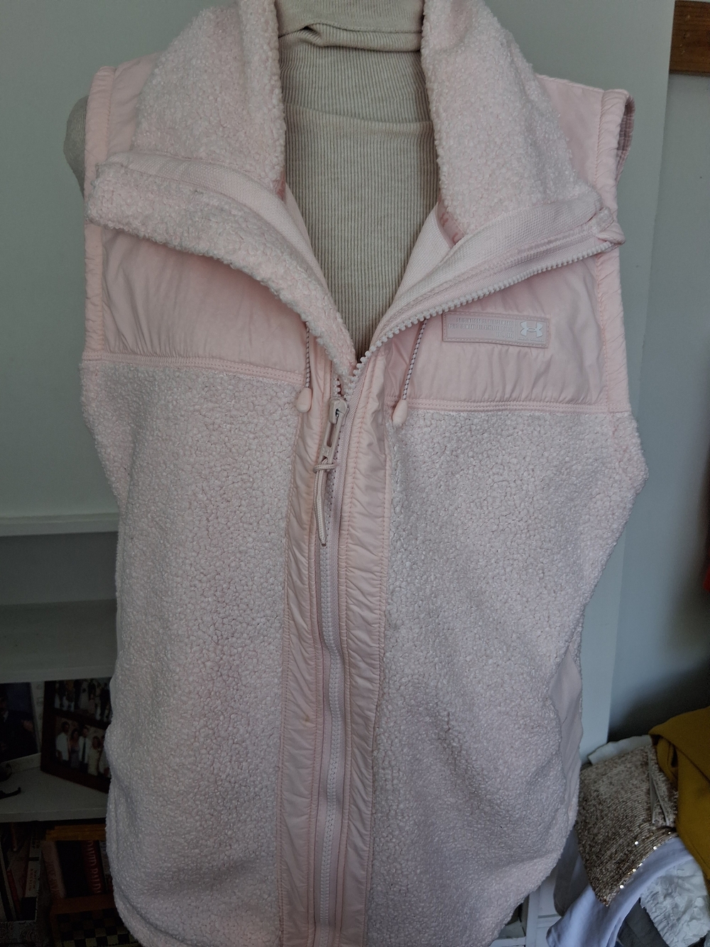 Under Armour Light Pink Sherpa Fleece Vest for Women